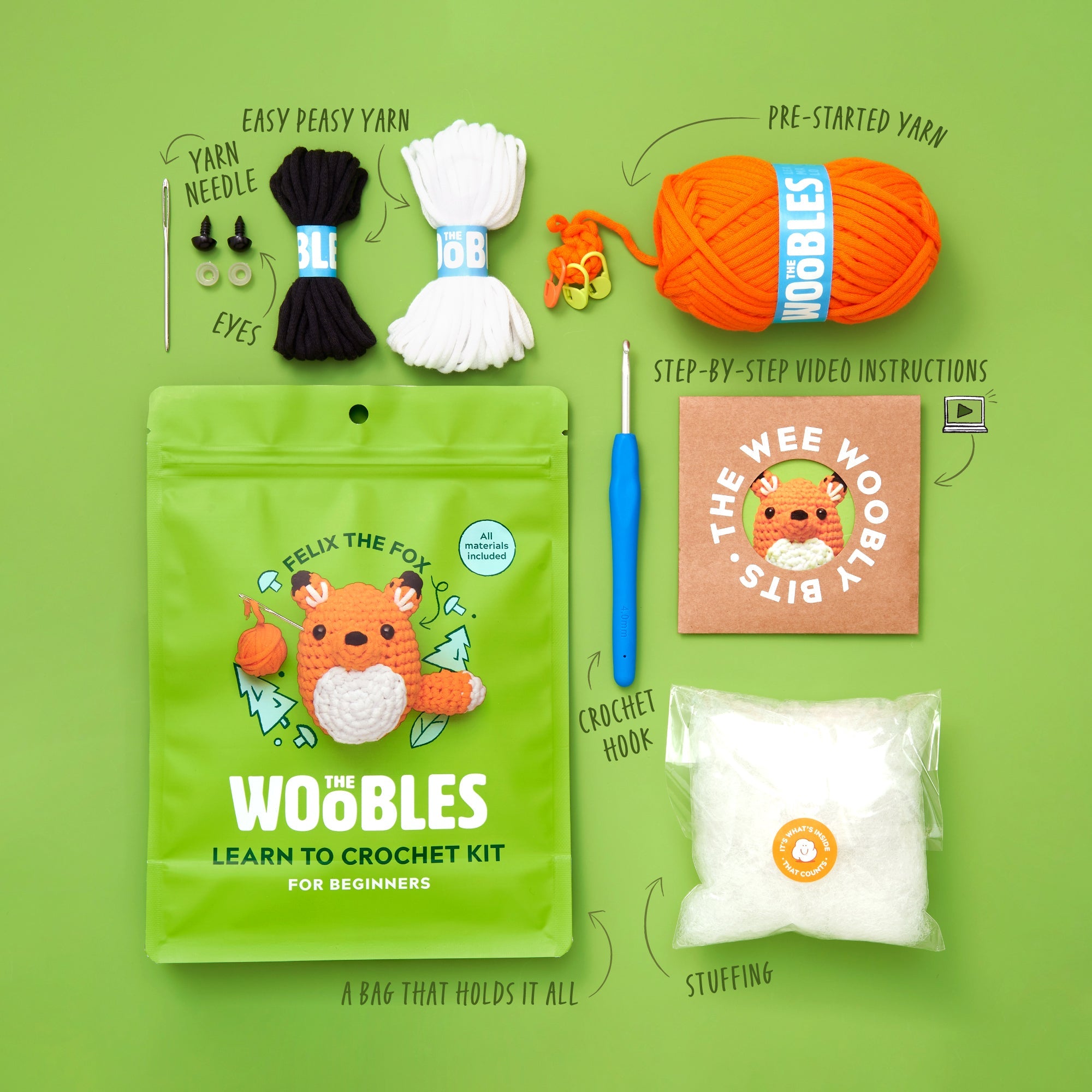 Felix the Fox, Crochet Kit