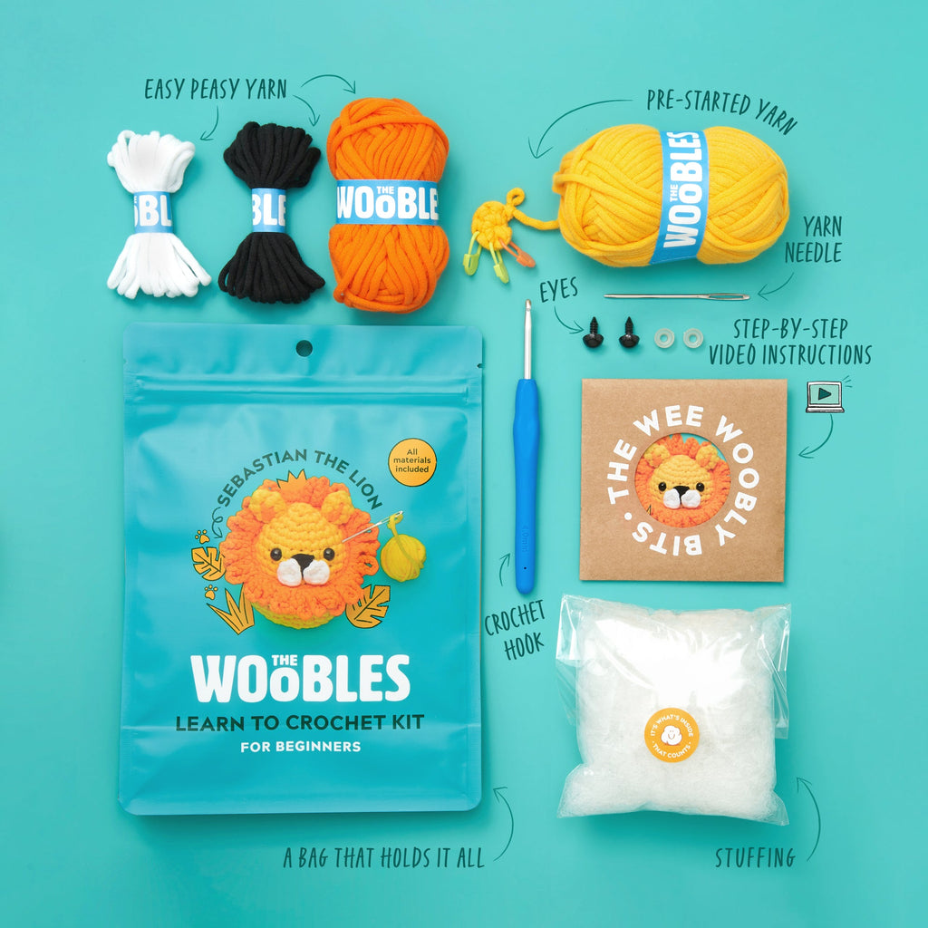 Sebastian the Lion, Crochet Kit