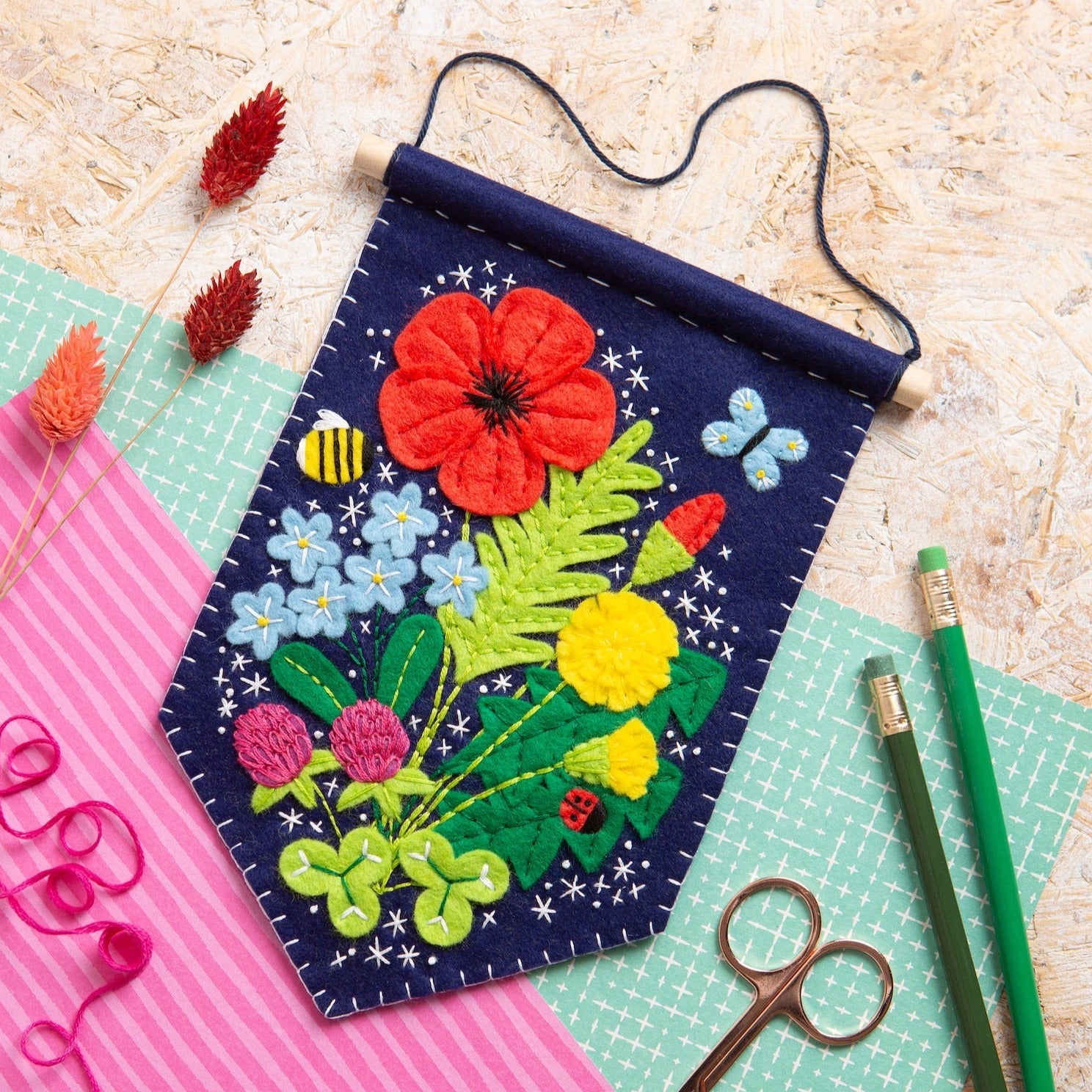 Wild Flower Pennant Kit