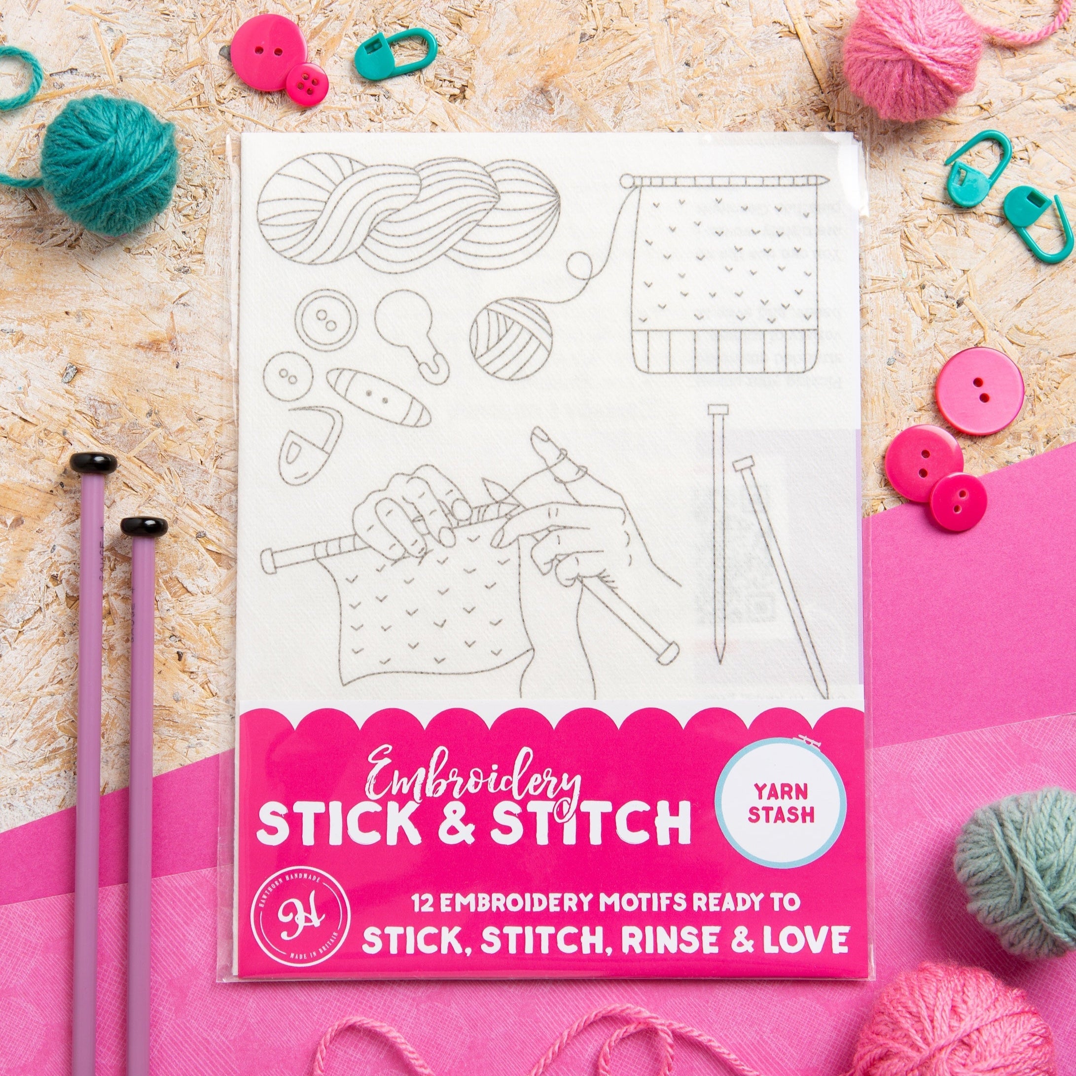 Yarn Stash, Stick + Stitch Embroidery