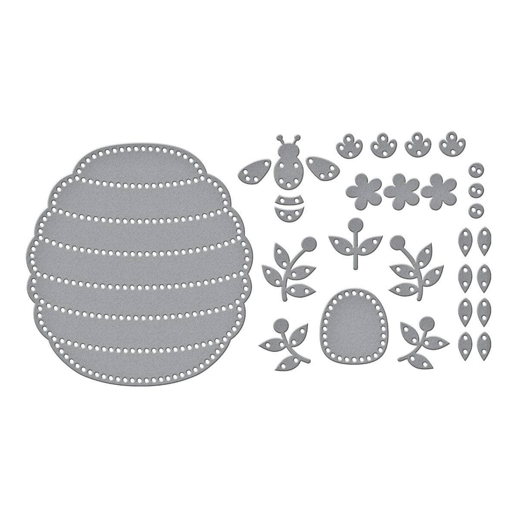Floral Beehive by Nichol Spohr, Spellbinders Die