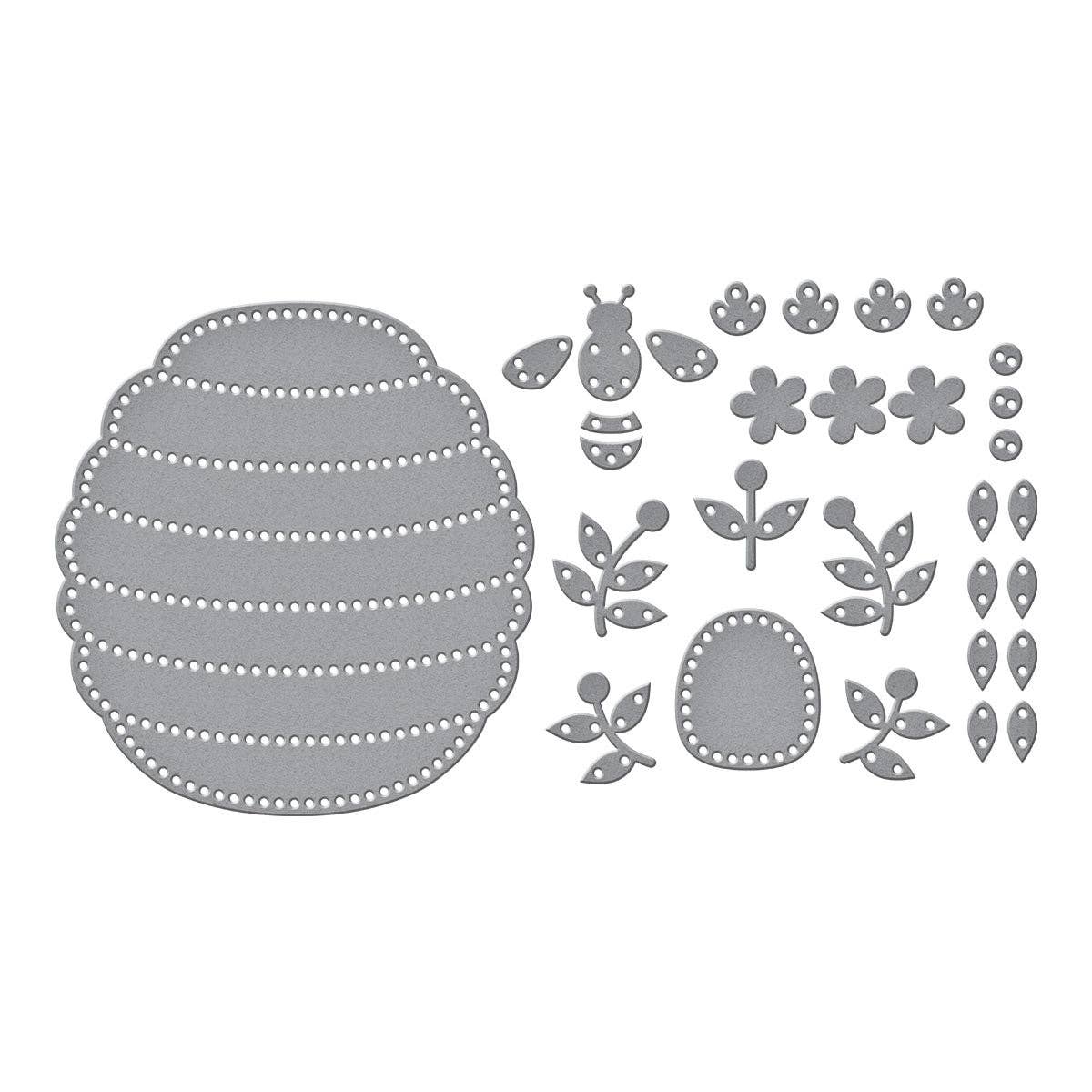 Floral Beehive by Nichol Spohr, Spellbinders Die