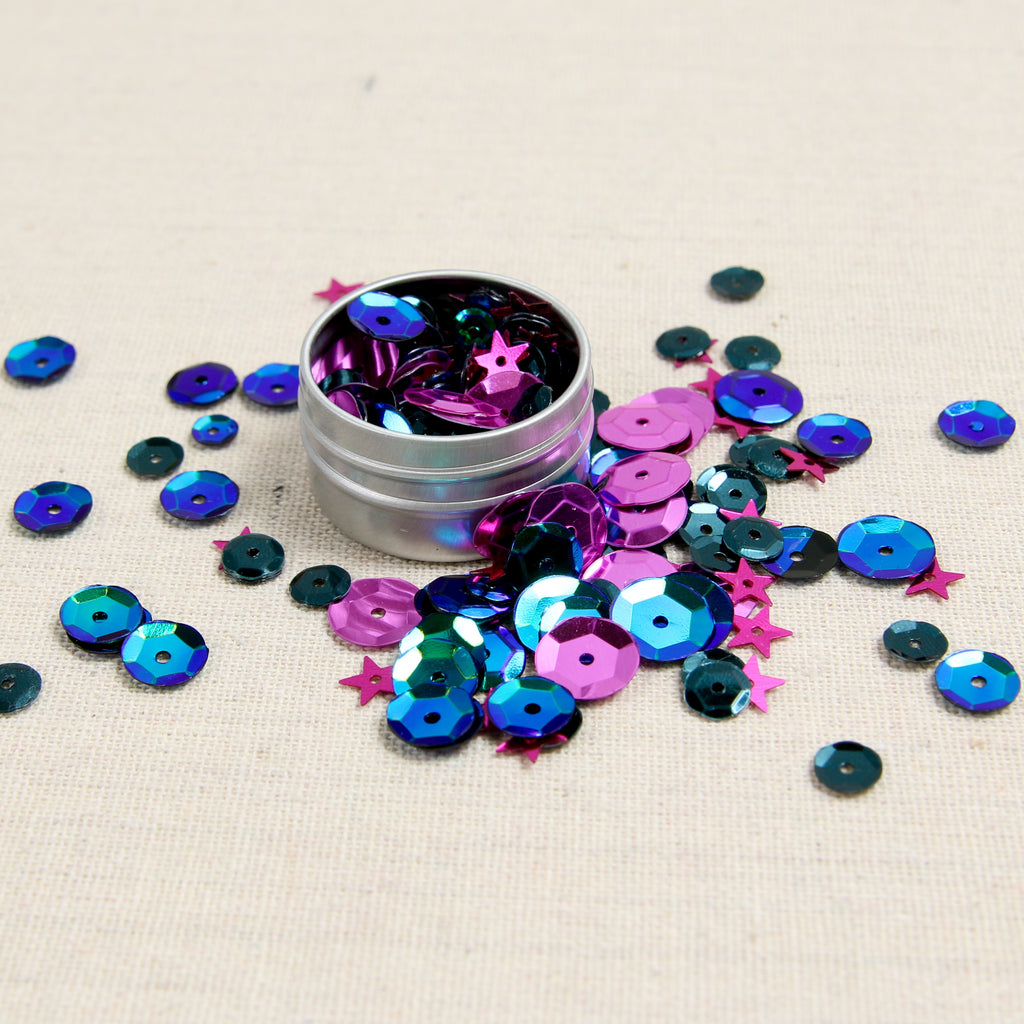 Cupped Sequins, Aurora Mix