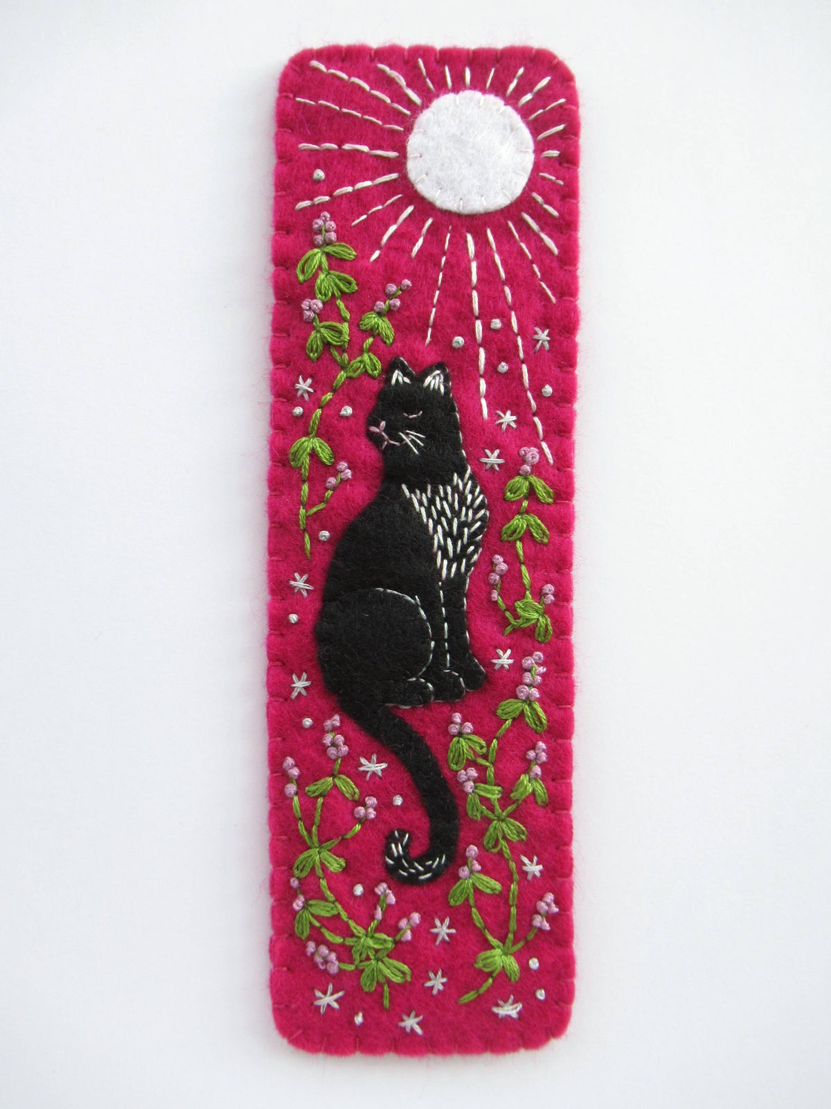 Black Cat Bookmark Felt Kit