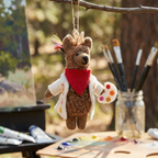 Artist Alpaca Felt Ornament