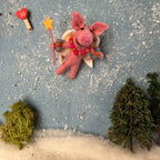 Penelope Porker Fairy Felt Ornament