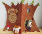 Woodland Treehouse Quiet Book felt pattern