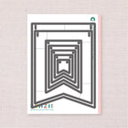 Banner: Bunting, Deep Etch Die