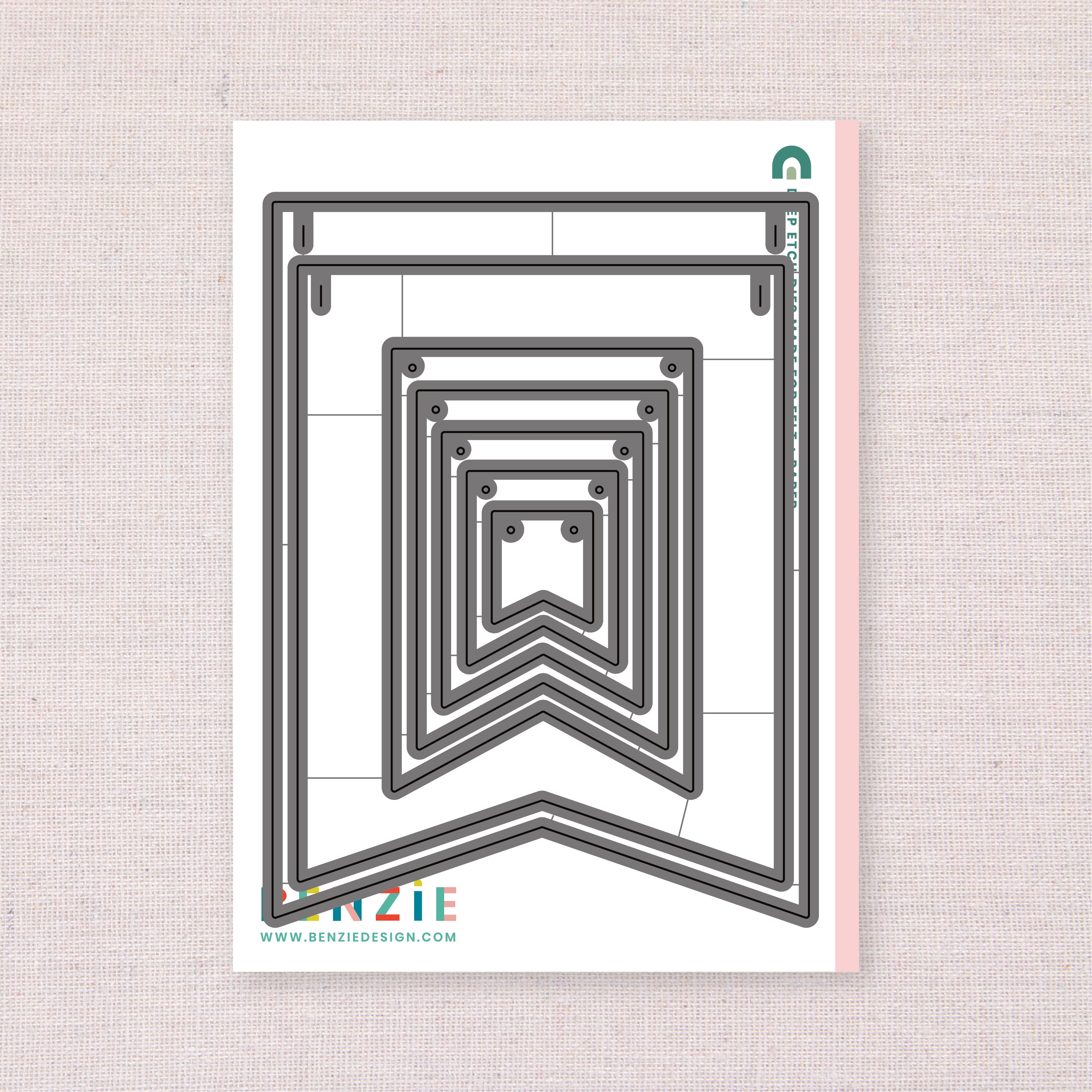 Banner: Bunting, Deep Etch Die