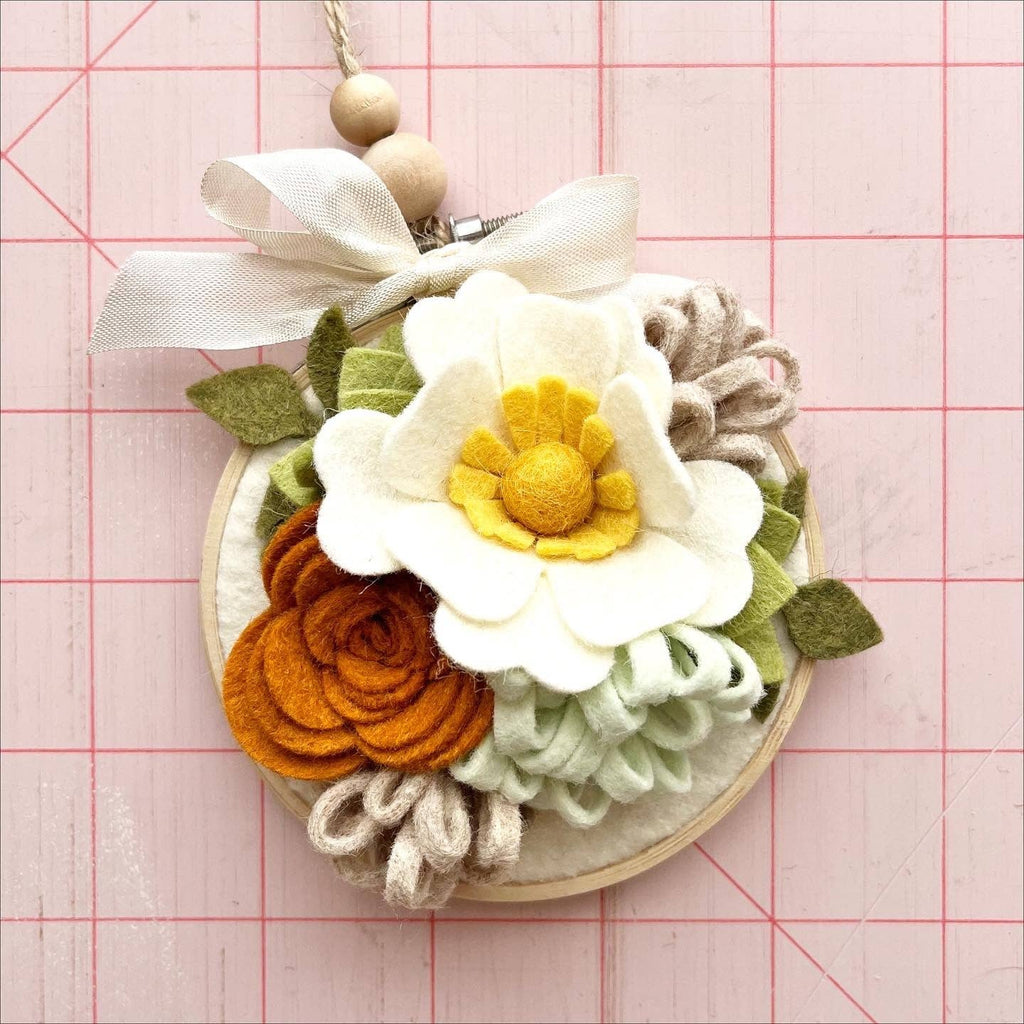 Mini Autumn Succulent Felt Flower Kit