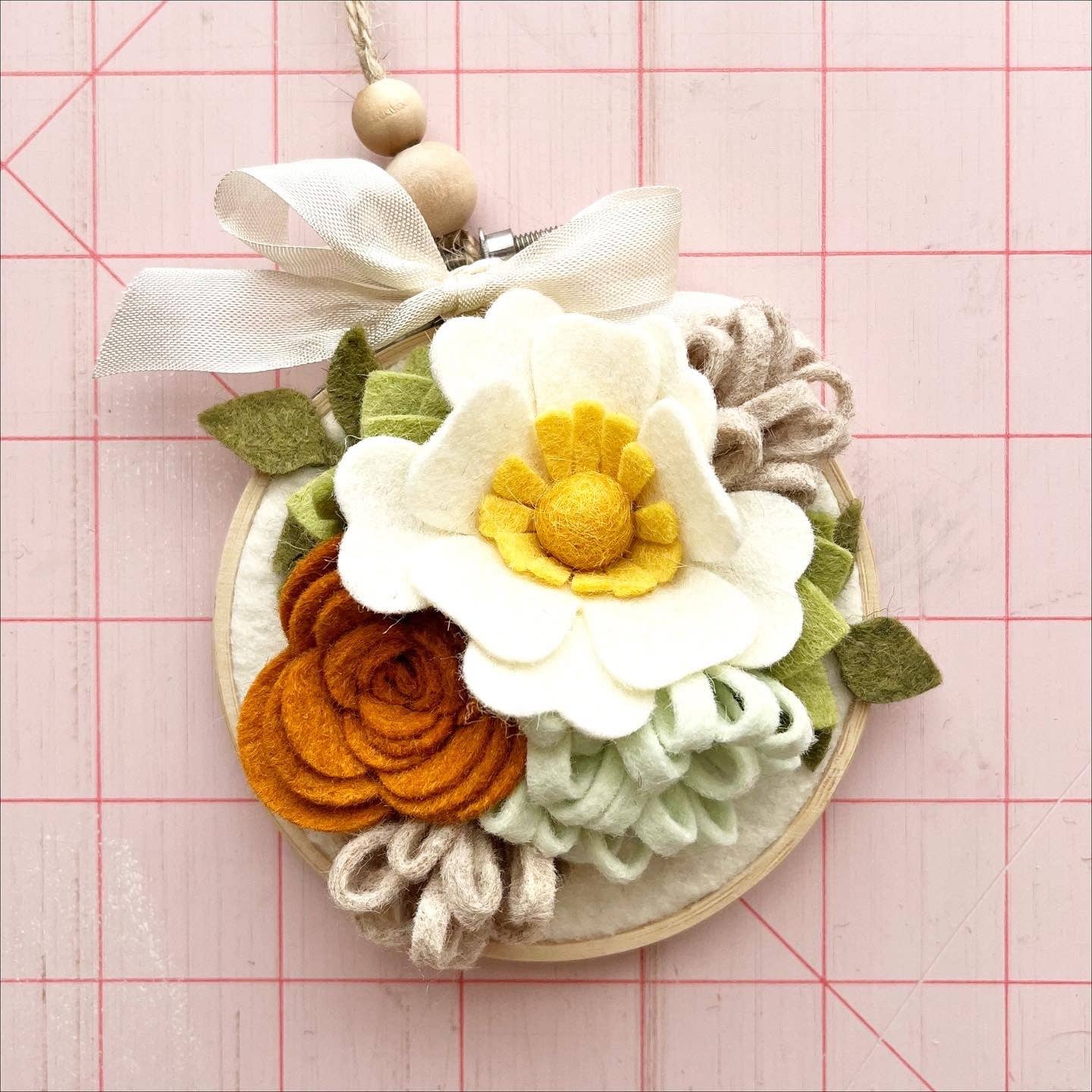 Mini Autumn Succulent Felt Flower Kit