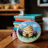 Bee Hive in Hoop, Needle Felting Kit