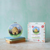 Bee Hive in Hoop, Needle Felting Kit
