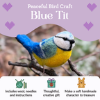 British Birds Blue Tit, Needle Felting Kit