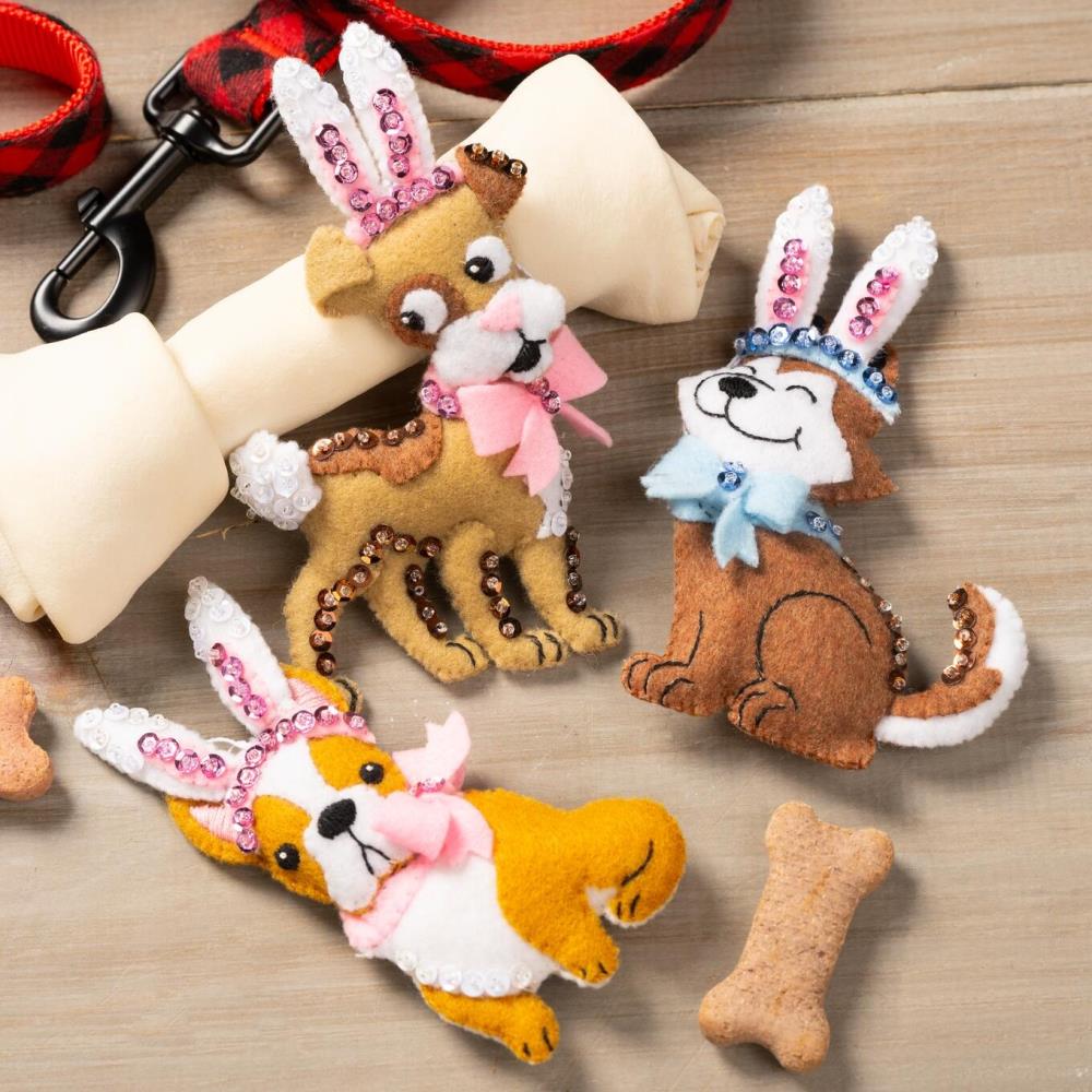 Bunny Puppies Bucilla Kit Benzie Design bunny-puppies-bucilla-kit-benzie-design