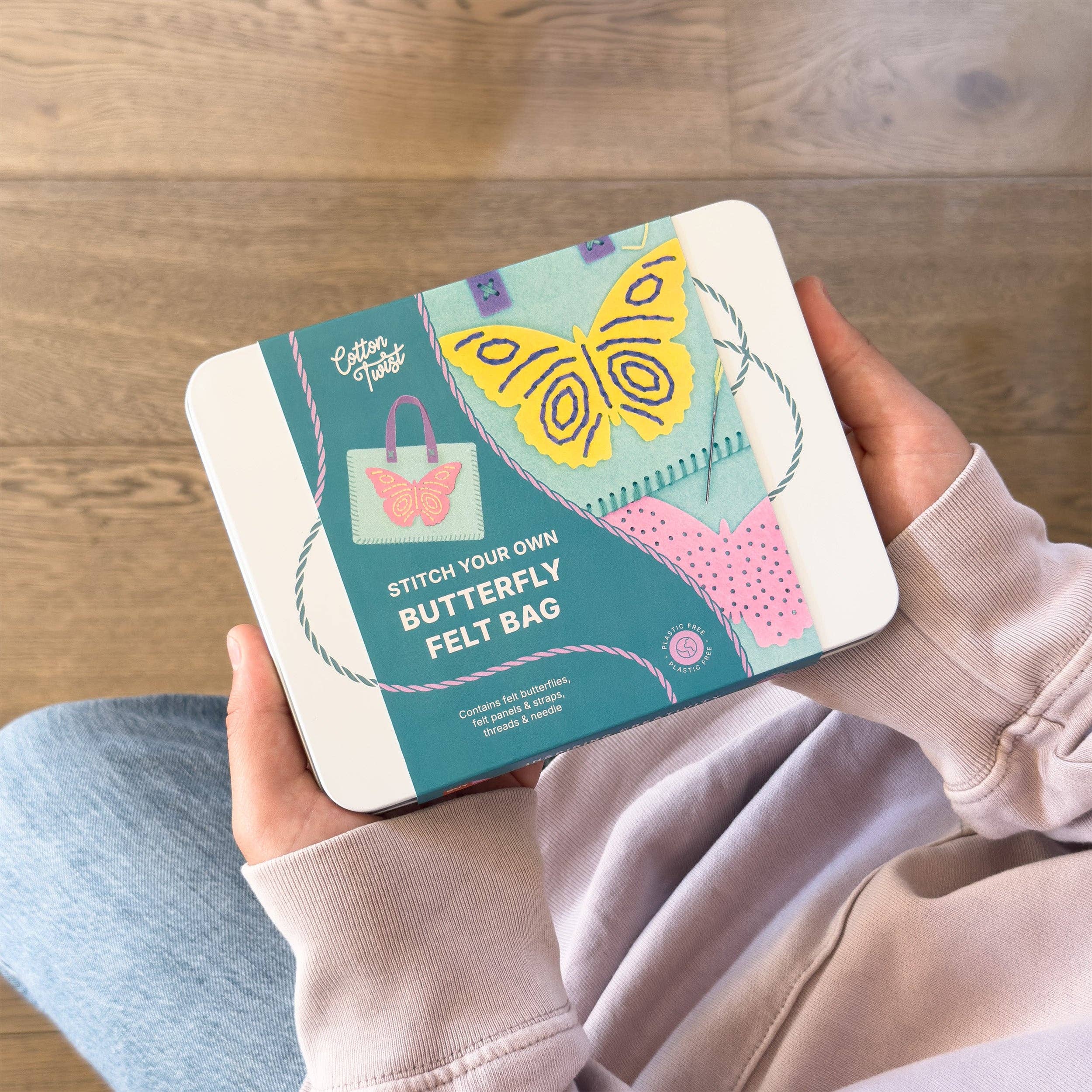 Stitch Your Own Butterfly Felt Bag