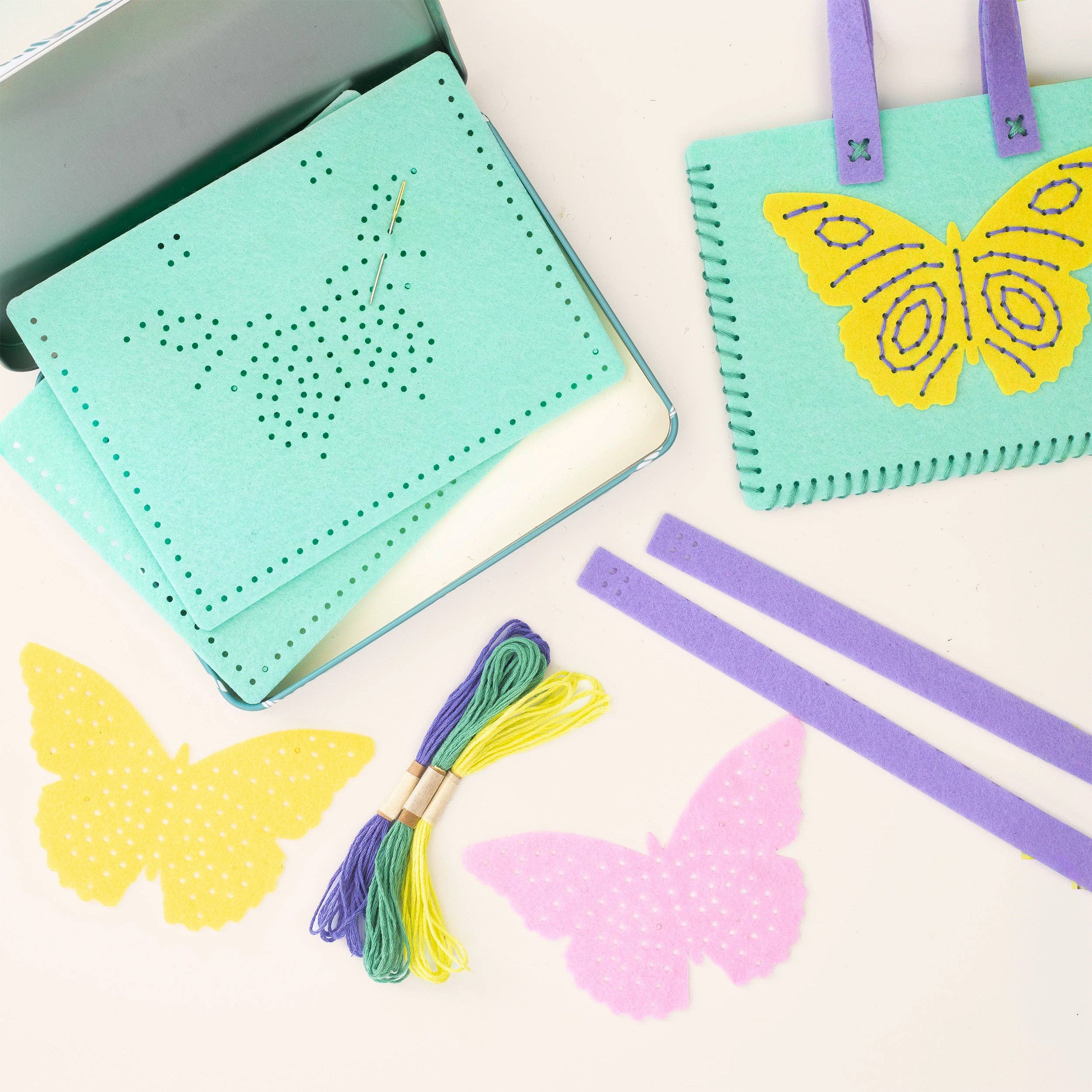 Stitch Your Own Butterfly Felt Bag