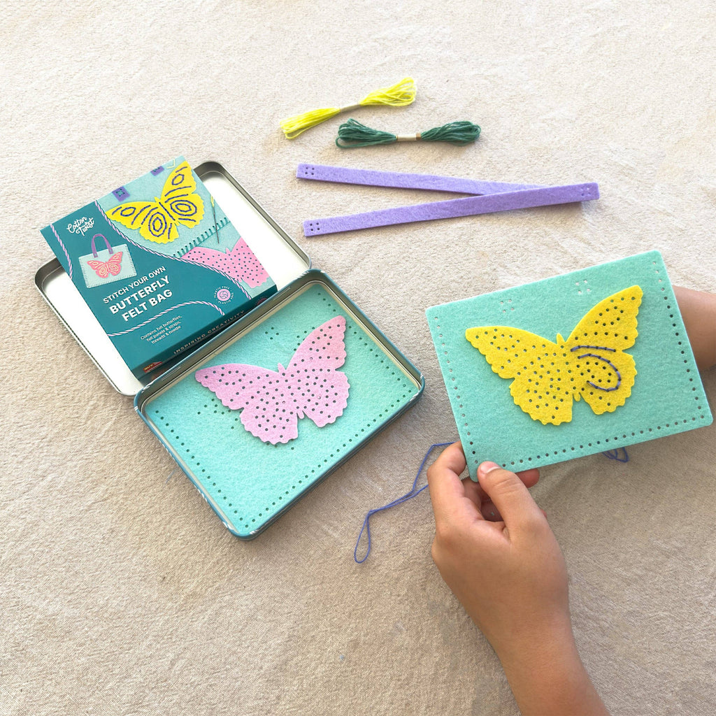 Stitch Your Own Butterfly Felt Bag
