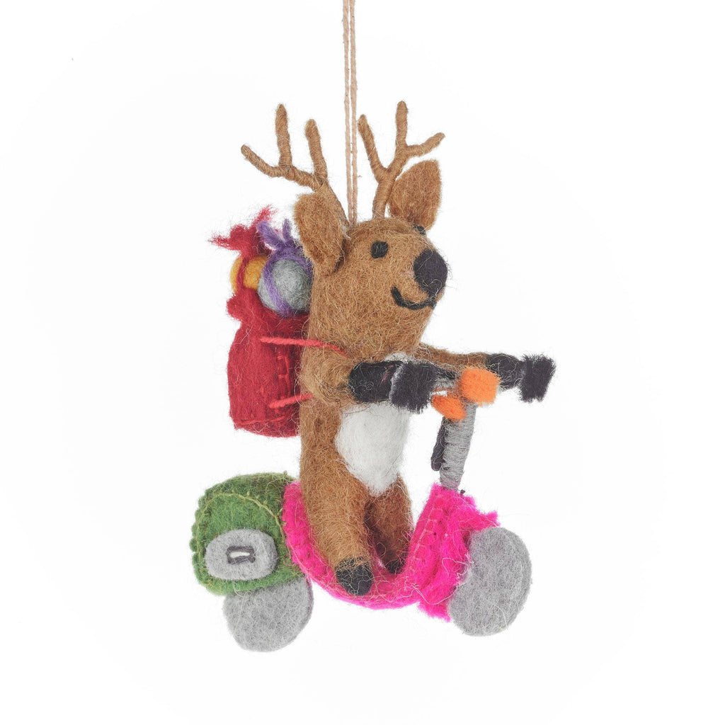 Comet the Reindeer Felt Ornament