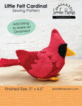 Little Felt Cardinal Pattern