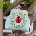Ladybug Embroidered Coin Purse