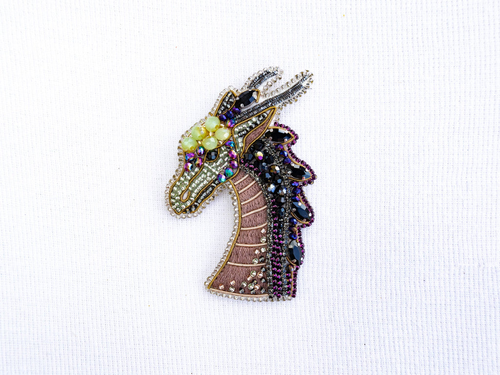 Beaded Dragon Brooch Kit