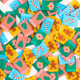 Christmas Holiday Icons, Woven Labels