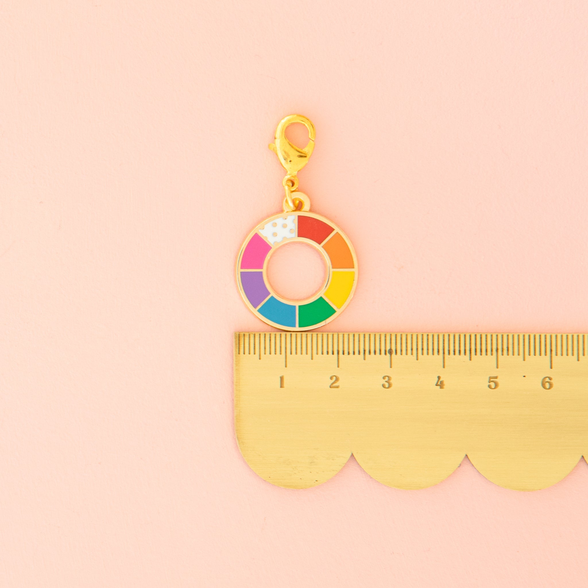 Color Wheel, Zipper Charm