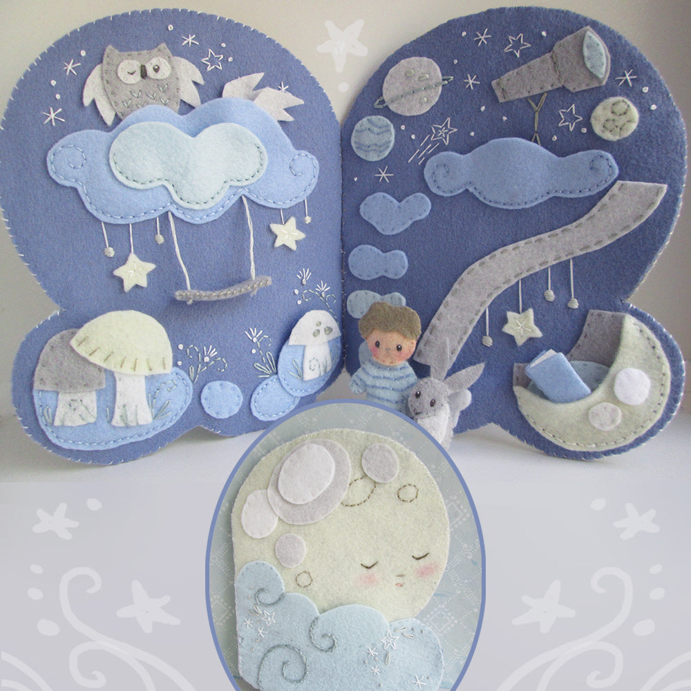 Little Milo’s Dreamland Quiet Book felt pattern