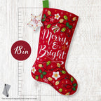 Merry and Bright Felt Stocking, Bucilla Kit