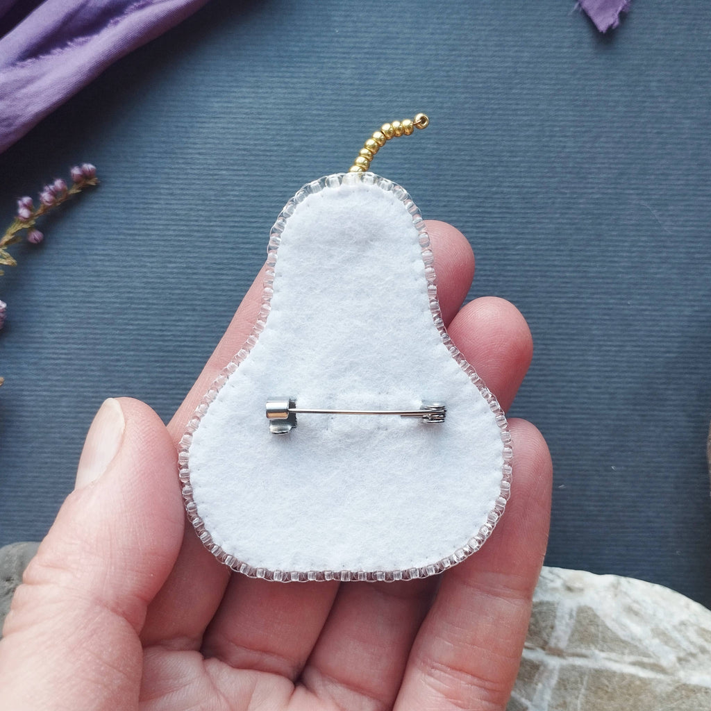 Pear,  Bead Embroidery Kit