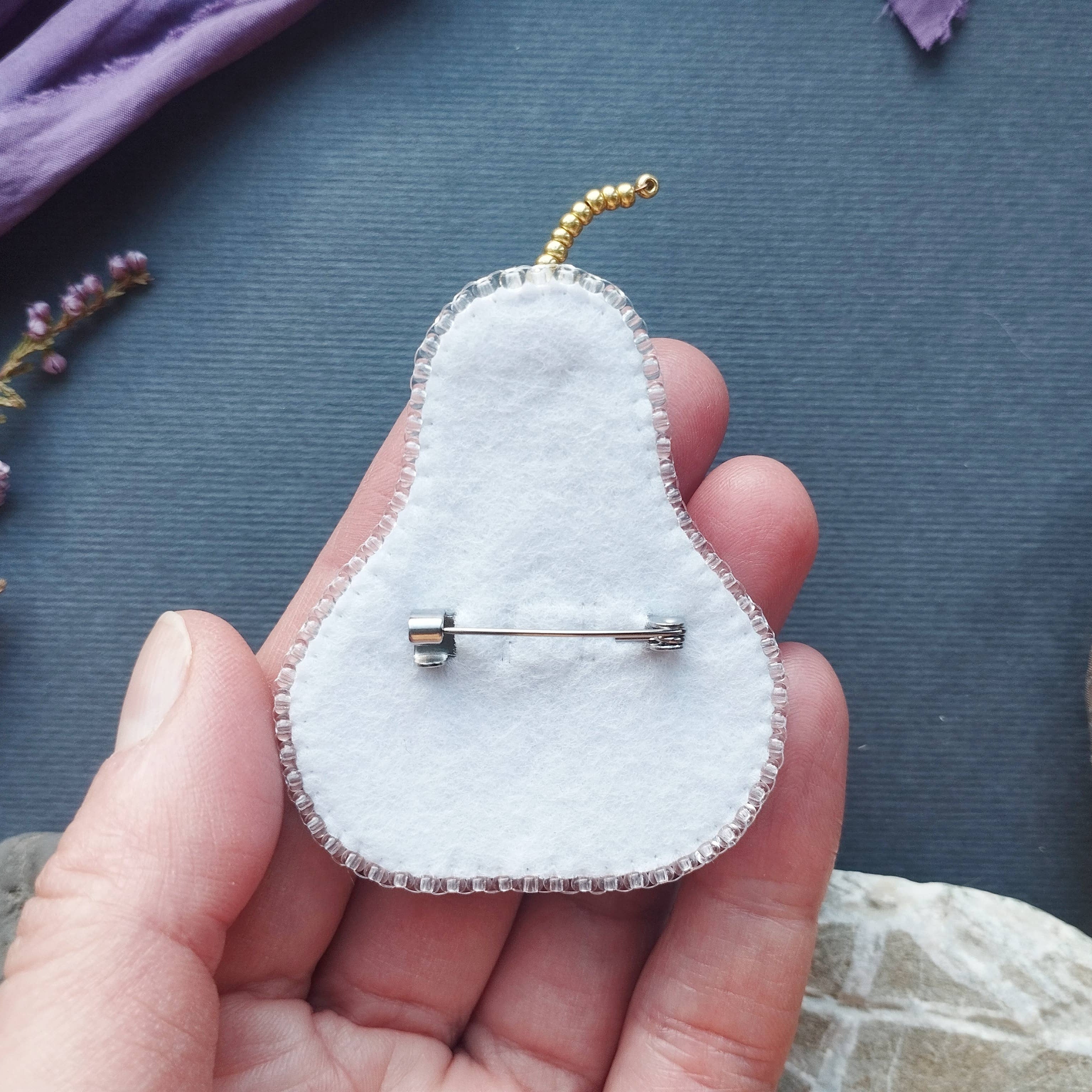 Pear,  Bead Embroidery Kit