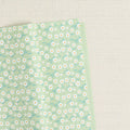 Daisy Field Printed Felt, Laurel Green