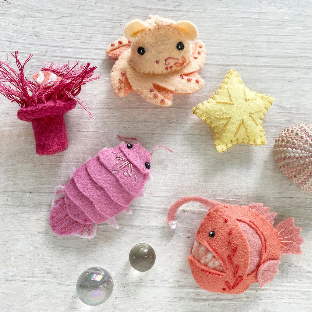 Deep Sea Creatures felt pattern