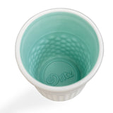 Ceramic Thimble Container, Aqua