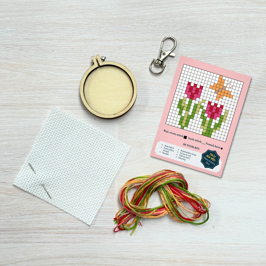You Grow Girl! Mini Matchbox Cross Stitch Kit