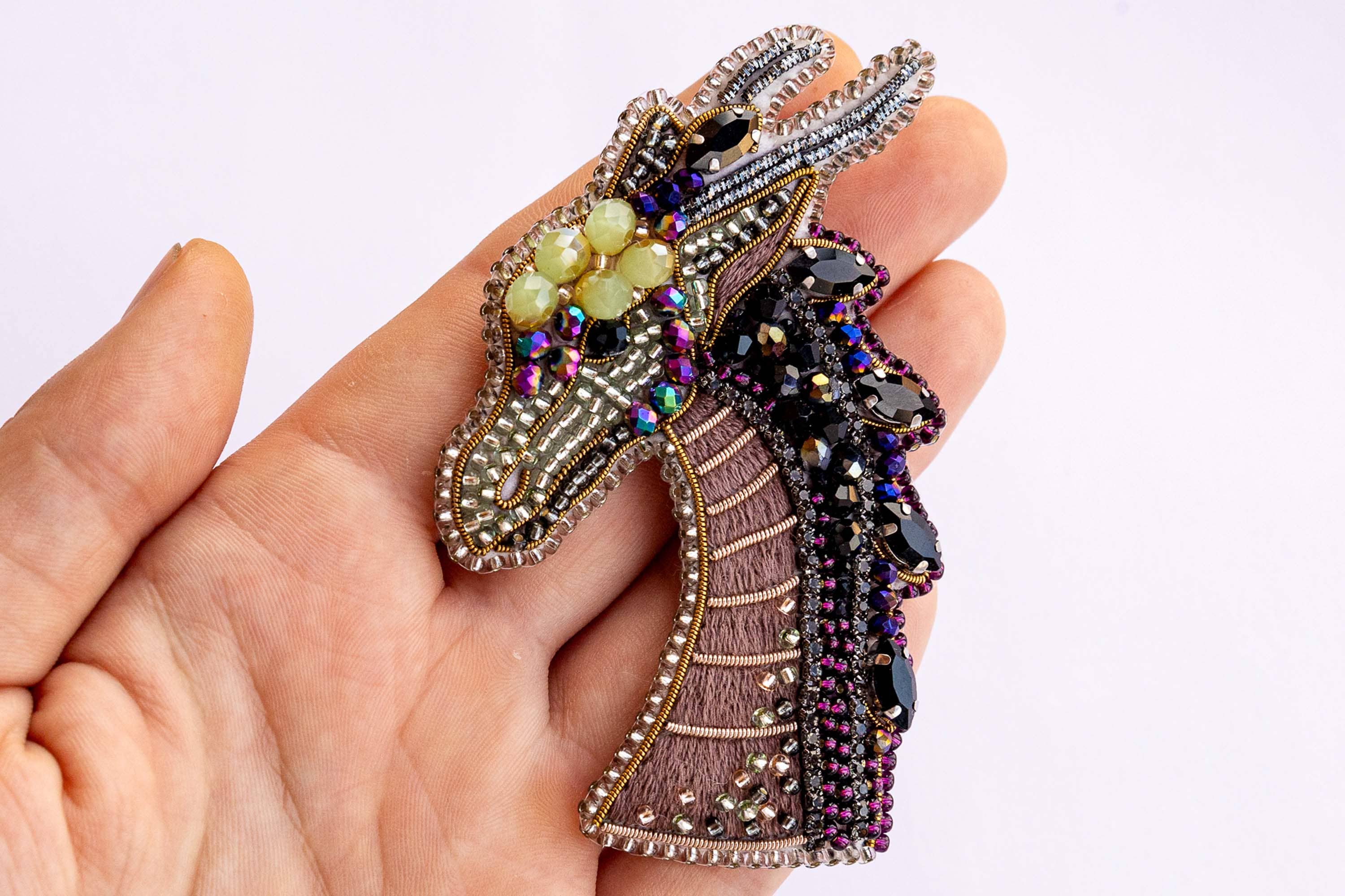 Beaded Dragon Brooch Kit