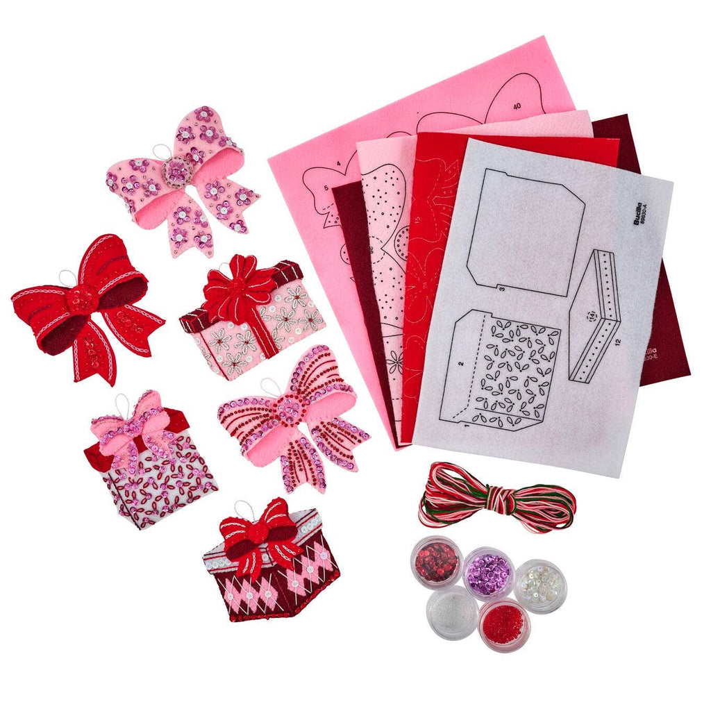 Pretty and Pink Ornaments, Bucilla Kit