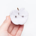 Apple Brooch, Bead Embroidery Kit