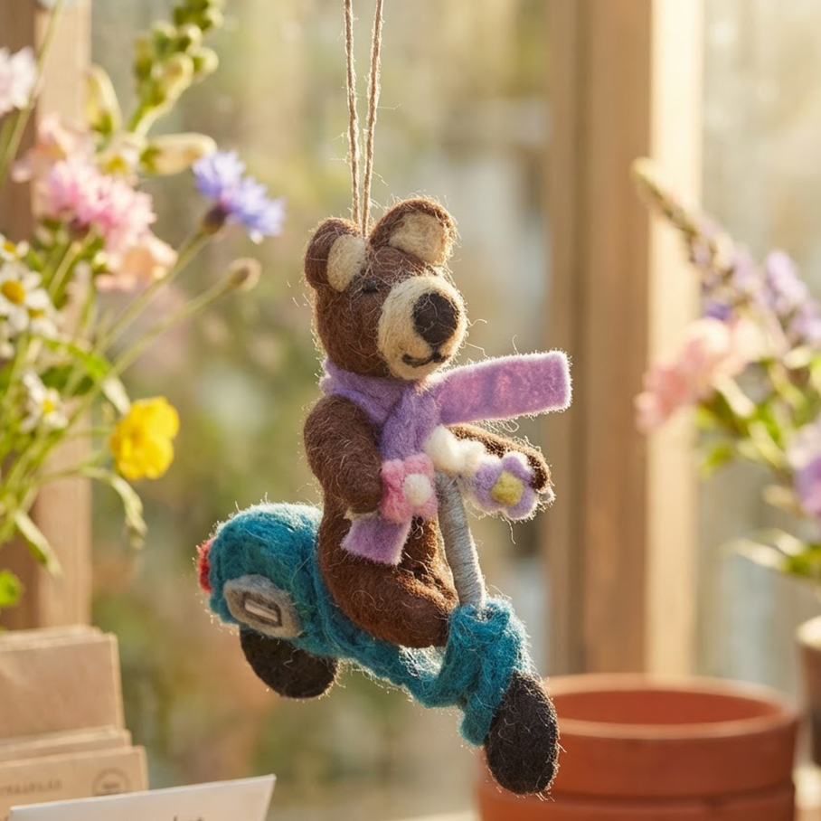 Buttercup the Bear Felt Ornament