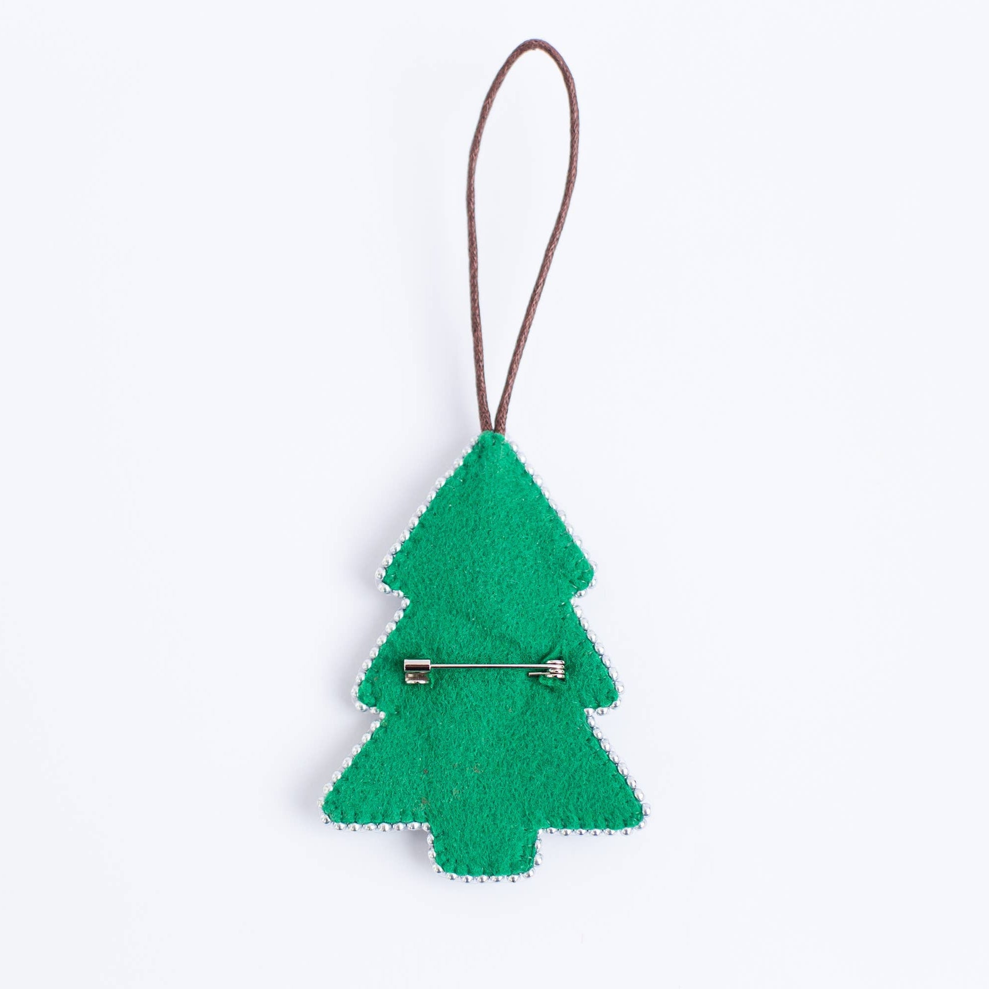 Christmas Brooch, Bead Embroidery Kit