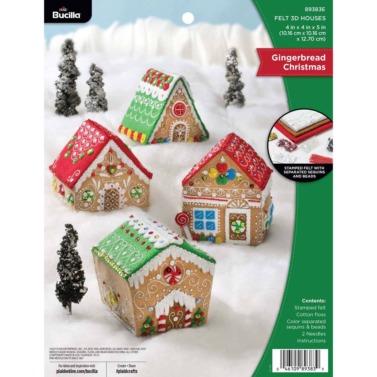 Gingerbread 3D Houses, Bucilla Kit