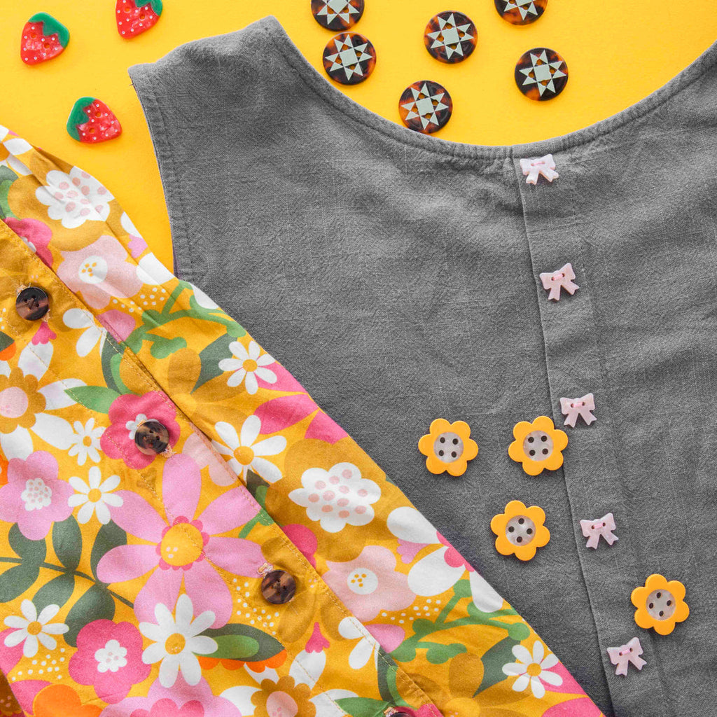 Quilt Star Buttons