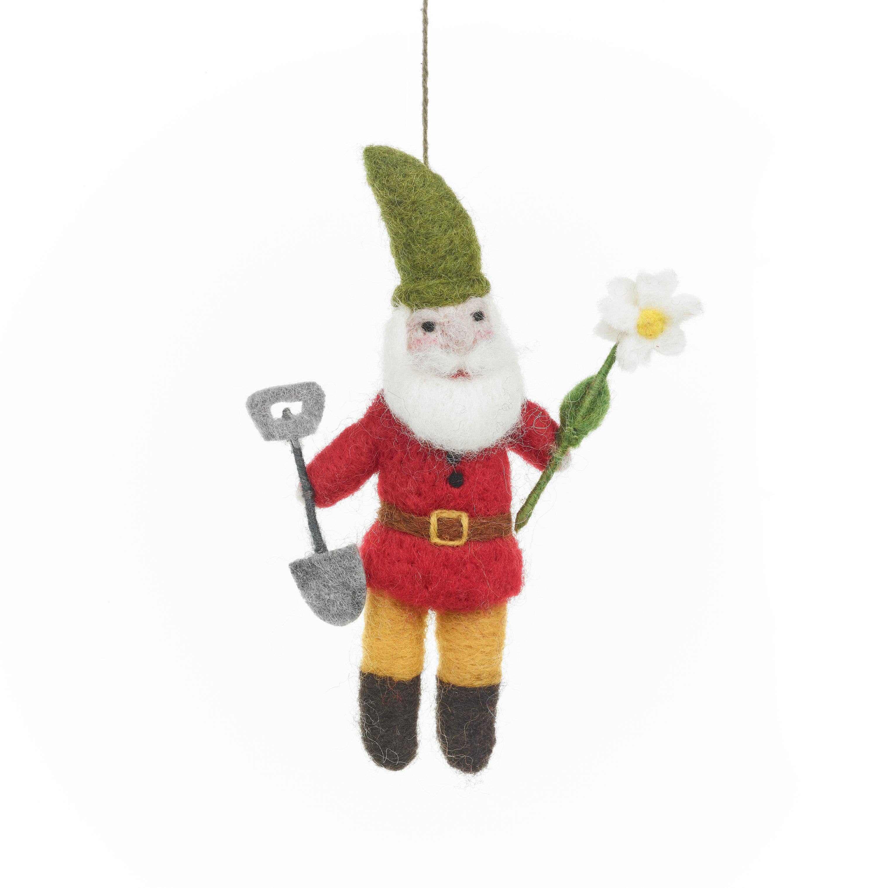 Gilbert the Garden Gnome Felt Ornament