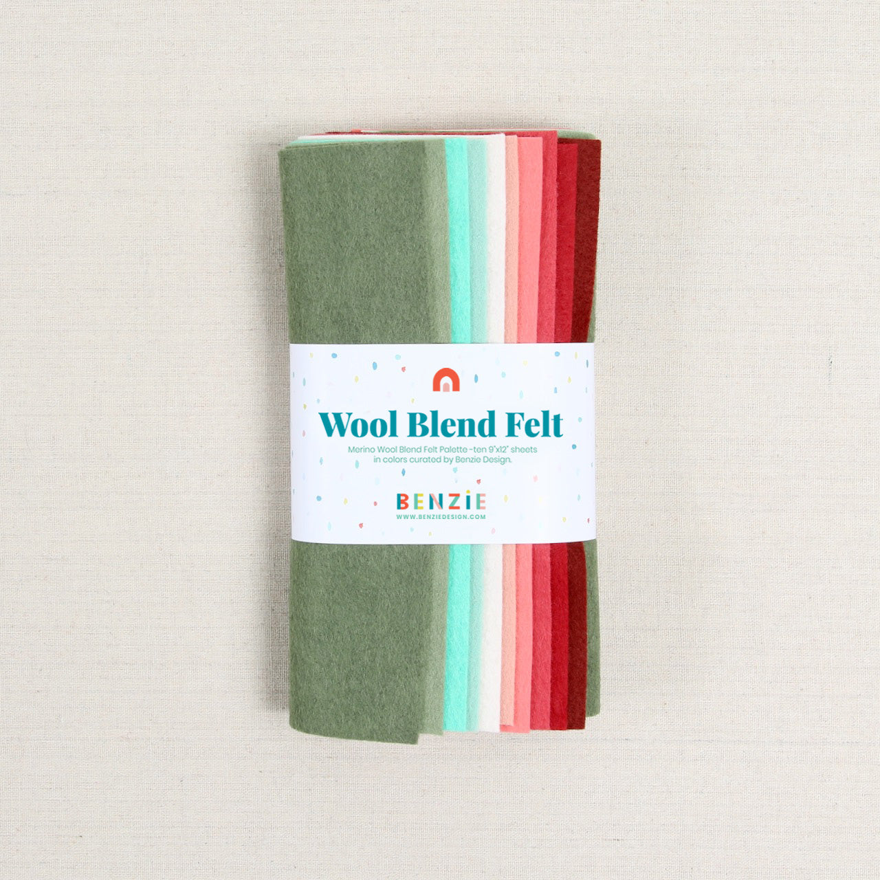 Wool Felt Sheets, Winter Mint