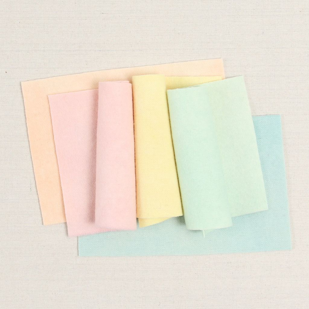 Felted Wool Pixie Pastels, Solids