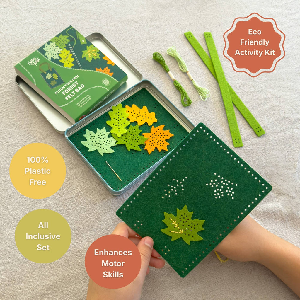 Stitch Your Own Forest Felt Bag