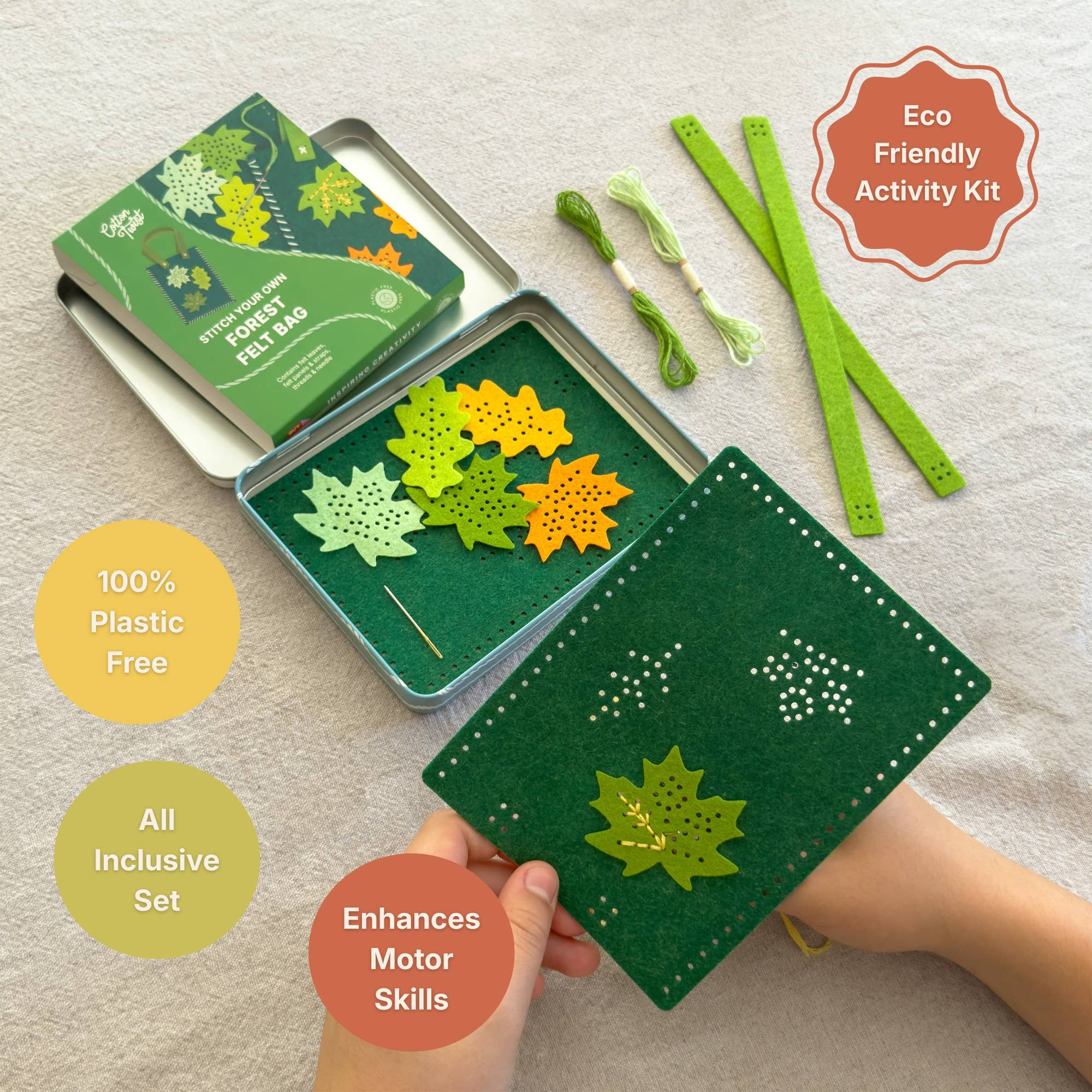 Stitch Your Own Forest Felt Bag