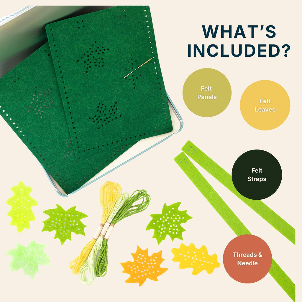 Stitch Your Own Forest Felt Bag