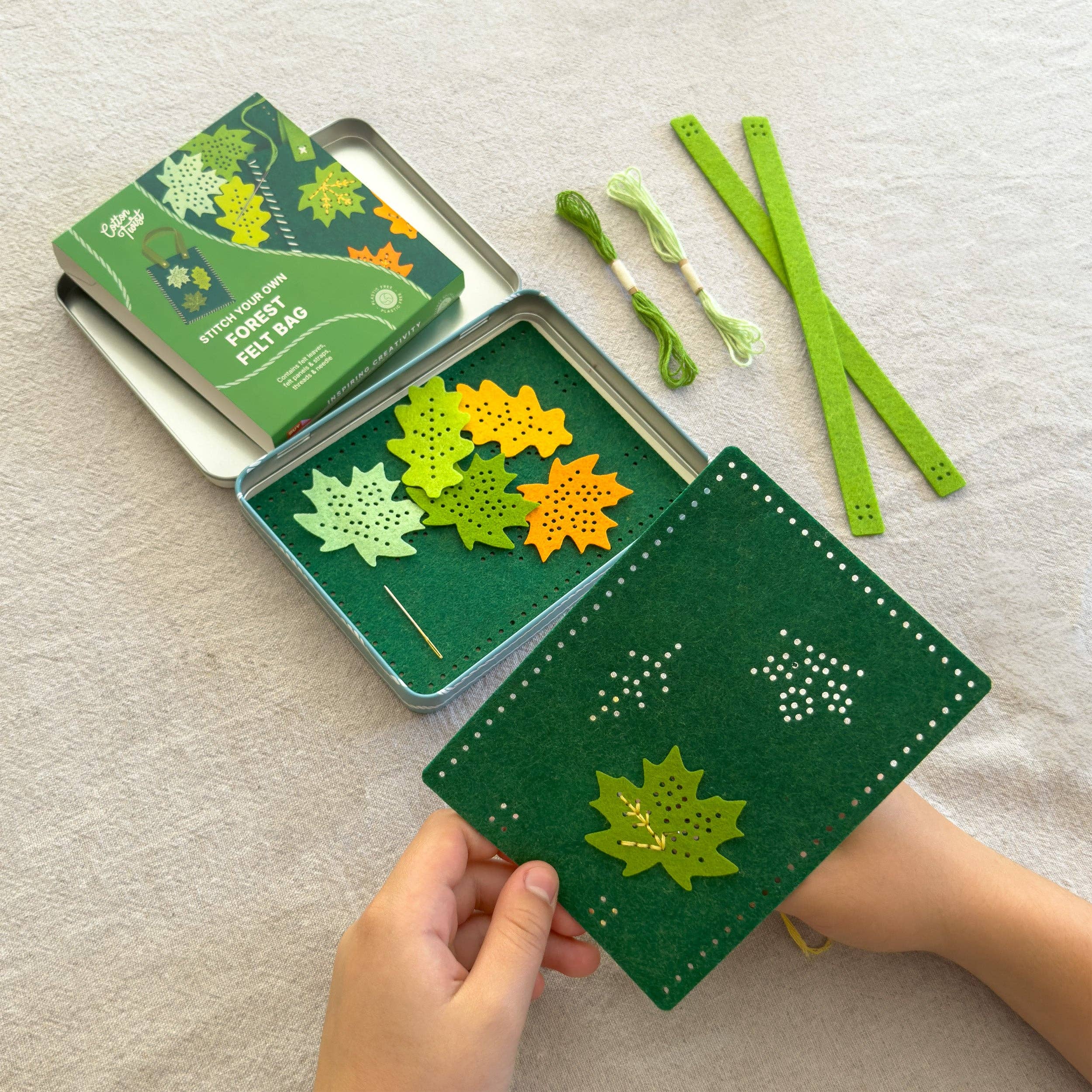Stitch Your Own Forest Felt Bag